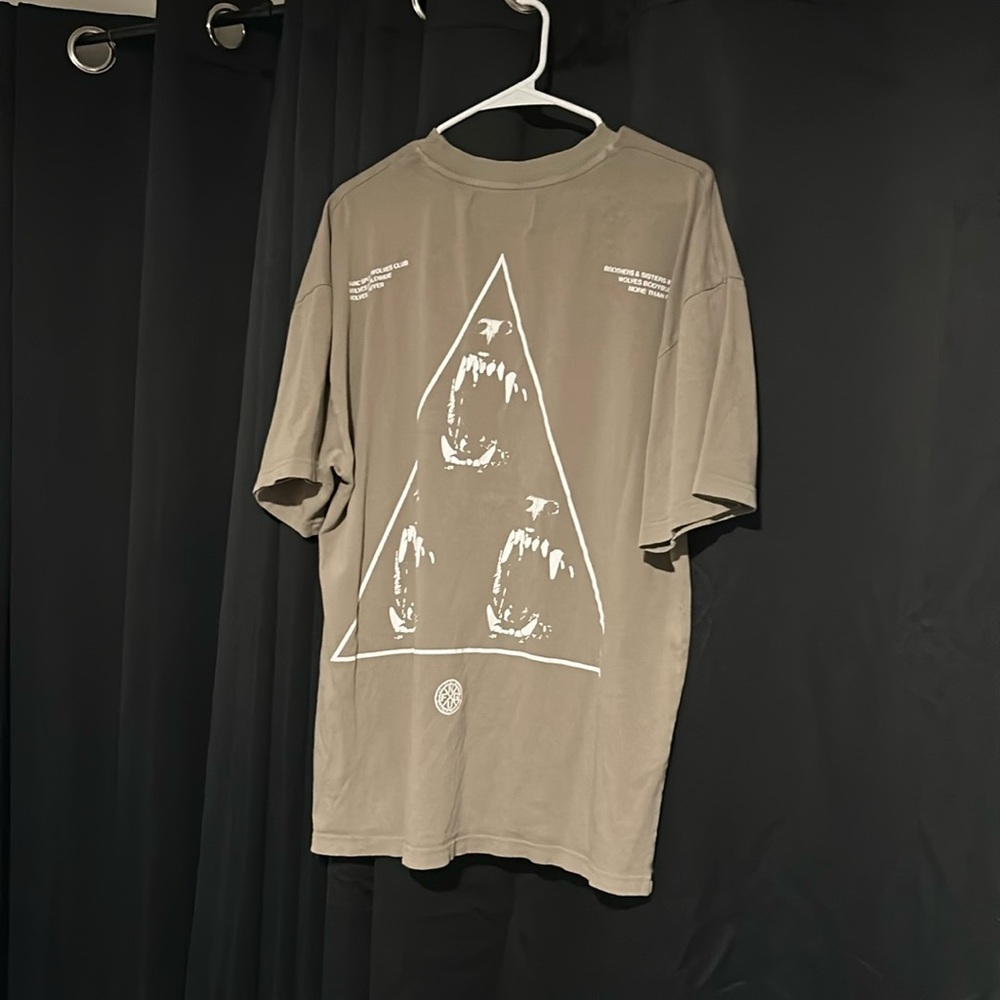 Darc Sport Olive Green Graphic Muscle Tee with White Print